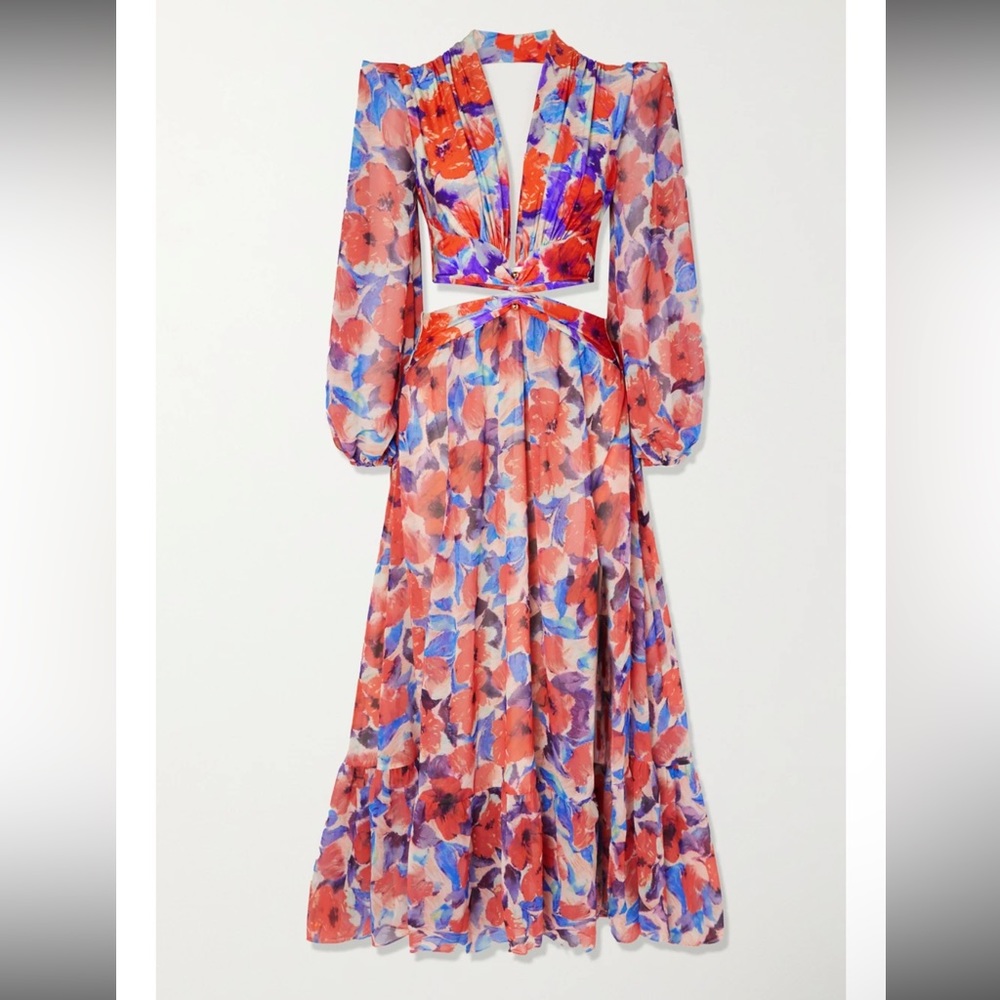 Patbo Violet Plunge Dress Size Medium